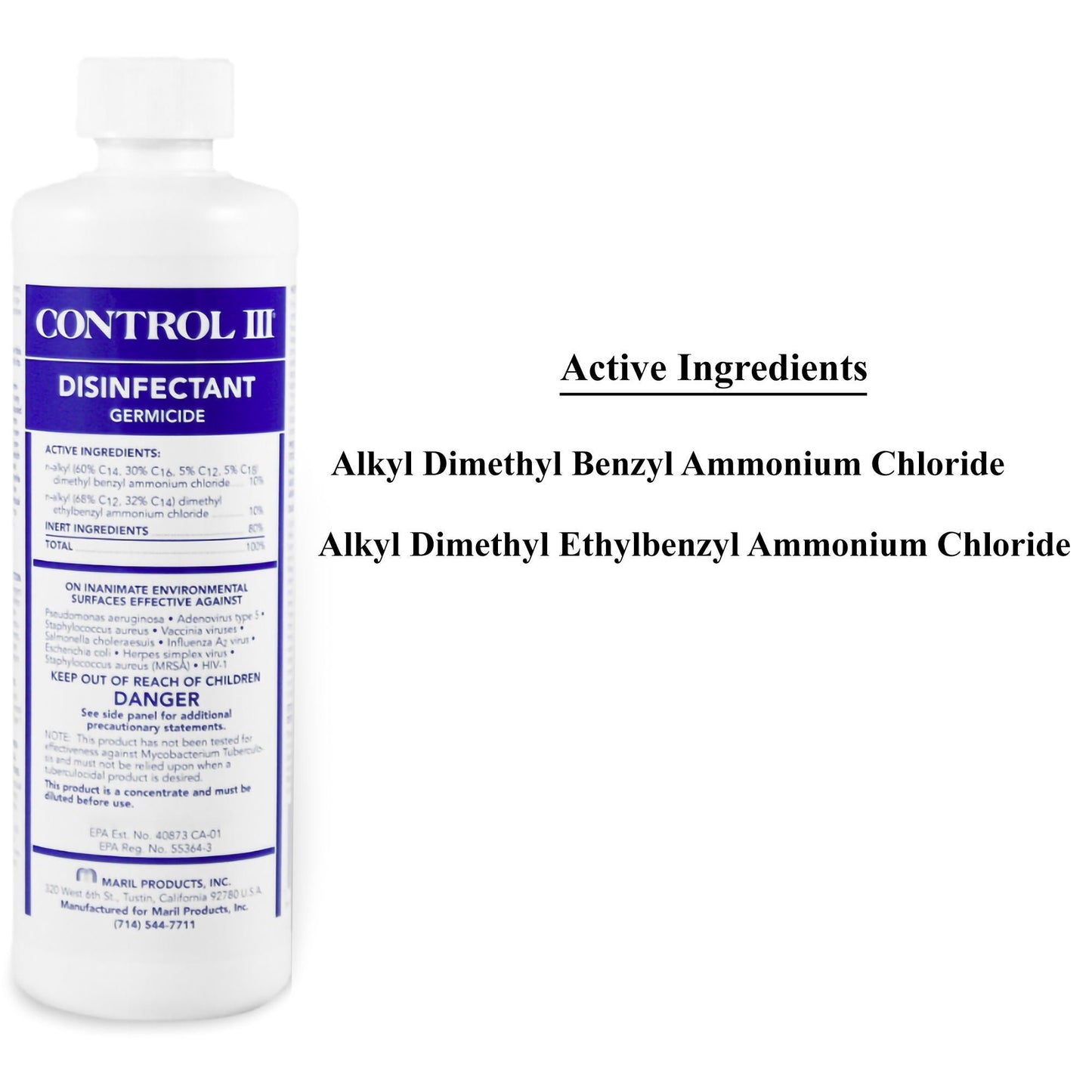 Control III® Surface Disinfectant Germicide Cleaner, 16 oz.