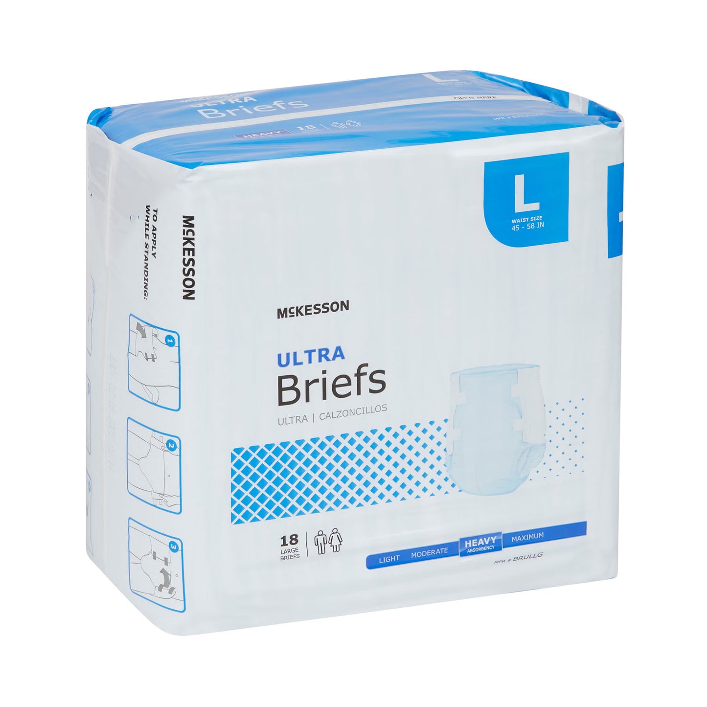 McKesson Ultra Heavy Absorbency Incontinence Brief, Large