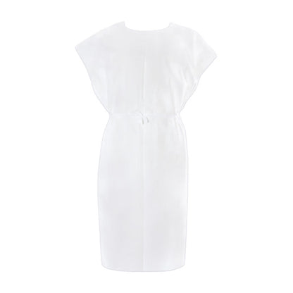 McKesson Patient Exam Gown, One Size Fits Most, White