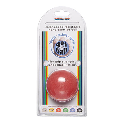CanDo® Standard Circular Gel Squeeze Ball, Red, Light