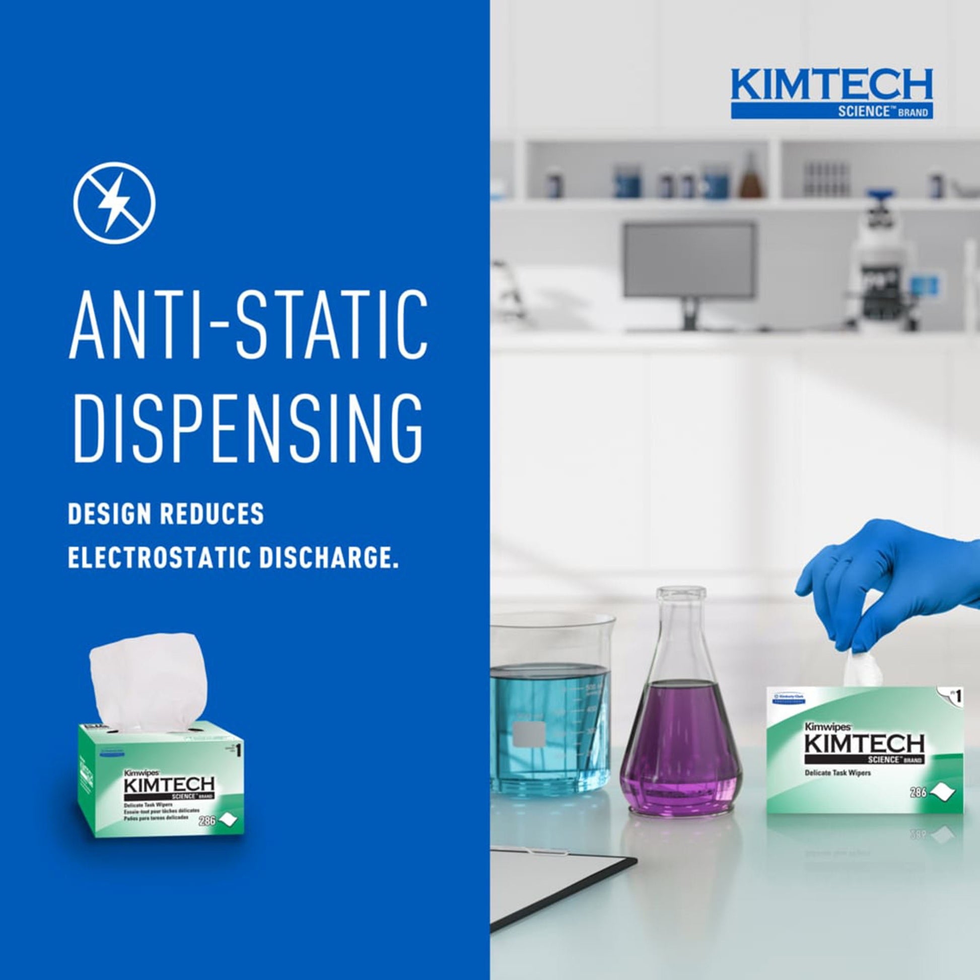 Kimtech Science™ Kimwipes™ Delicate Task Wipes, 1 Ply, 8.2 x 4.39 in