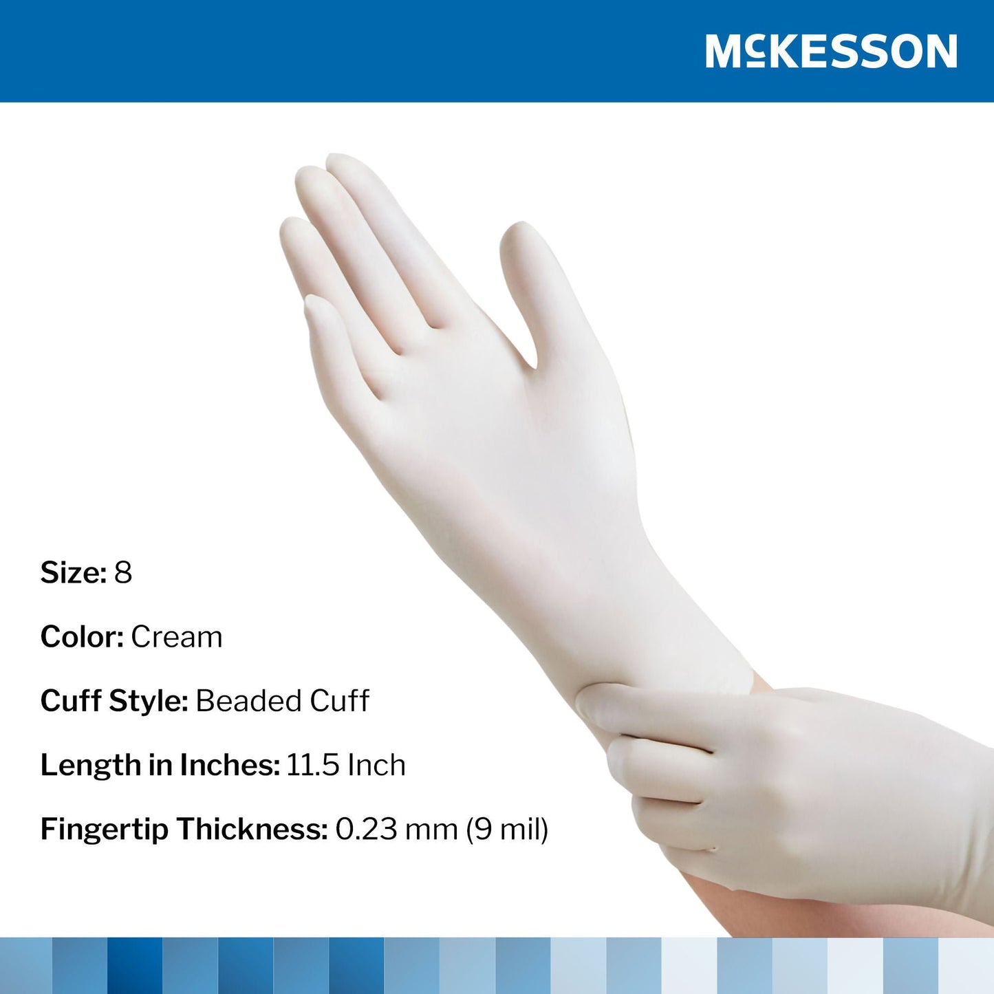 McKesson Perry® Performance Plus Surgical Glove, Size 8, Cream