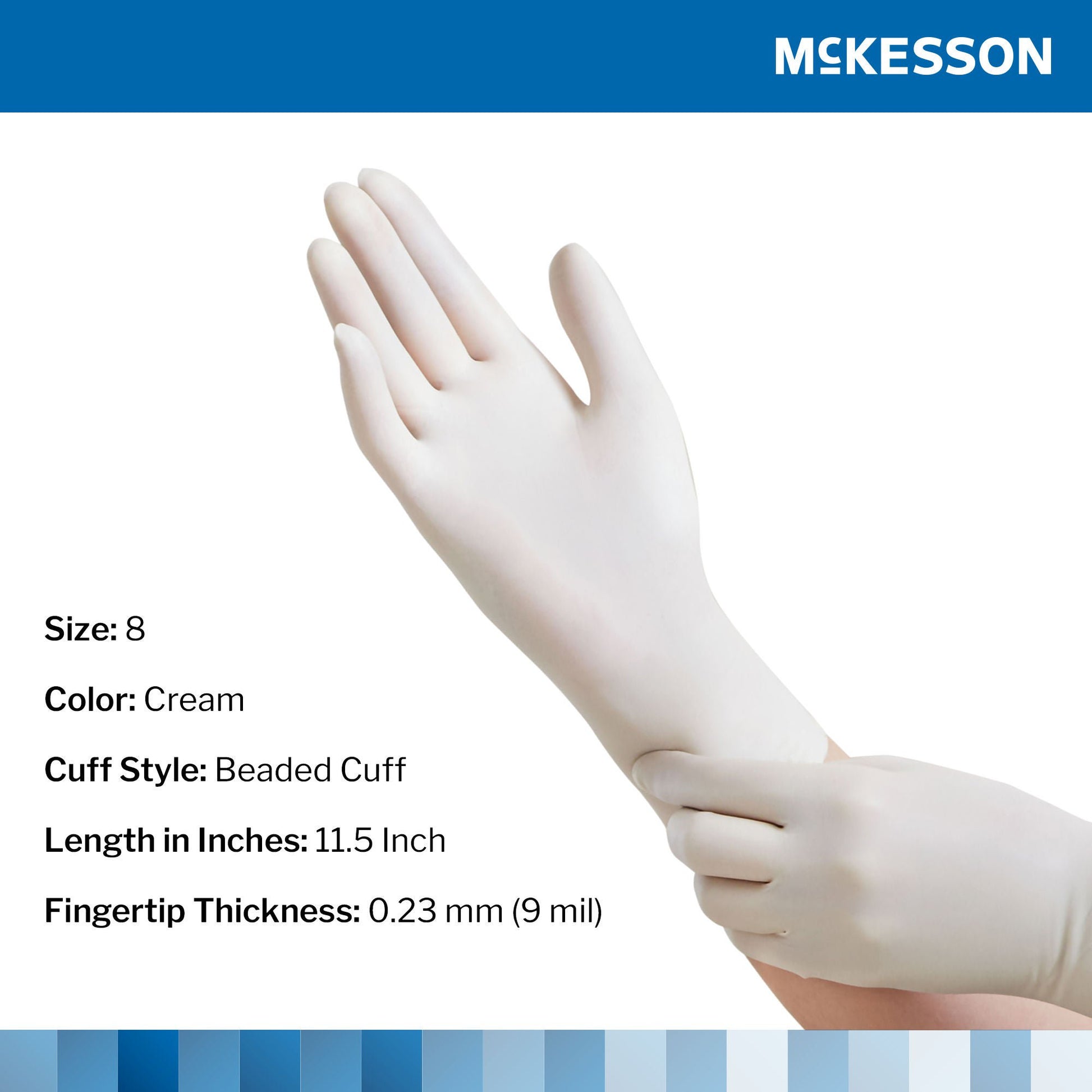 McKesson Perry® Performance Plus Surgical Glove, Size 8, Cream