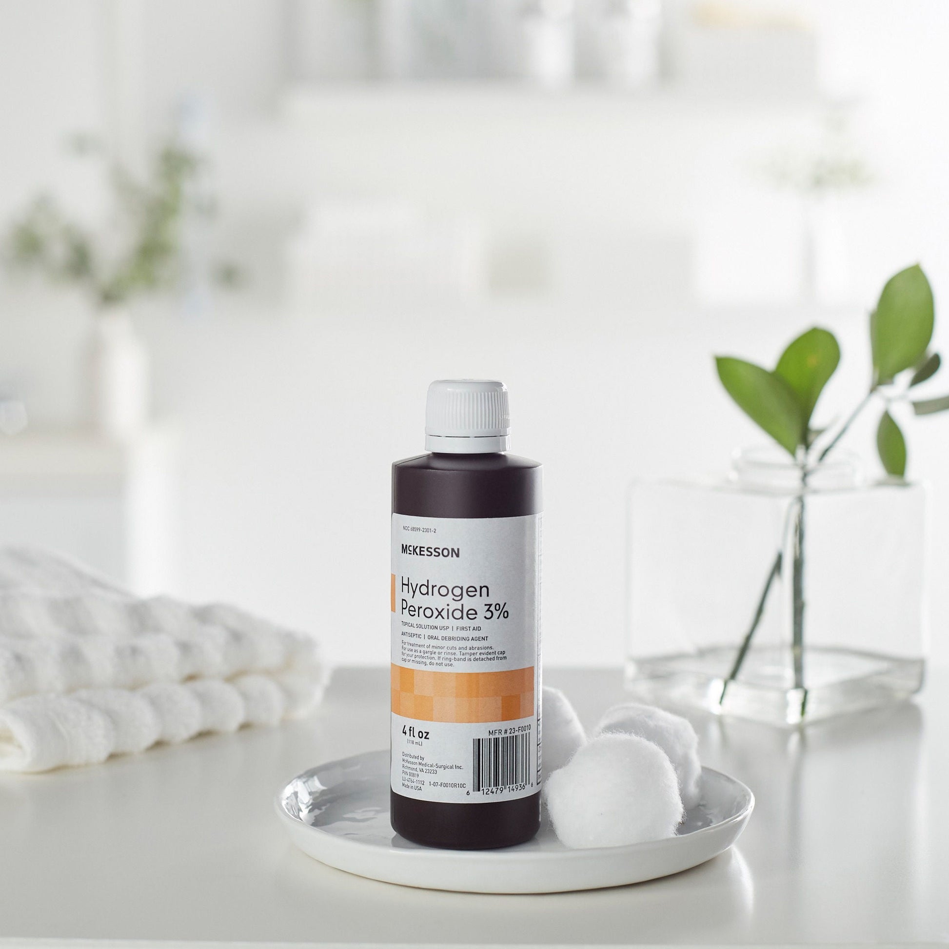 McKesson Hydrogen Peroxide Antiseptic, 4-ounce Bottle