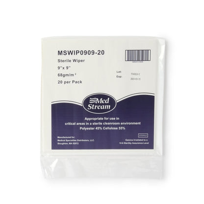 McKesson Cleanroom Wipe ISO Class 5, White, Sterile, Disposable, 9 x 9 Inch
