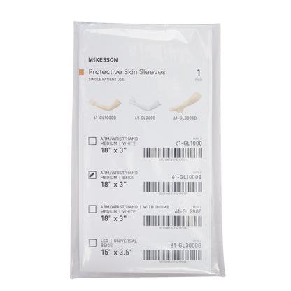 McKesson Protective Skin Sleeve, Arm/Wrist/Hand, Medium, Beige