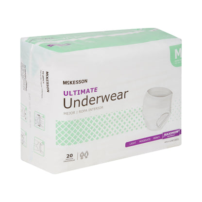 McKesson Ultimate Heavy Absorbency Incontinence Underwear, Medium