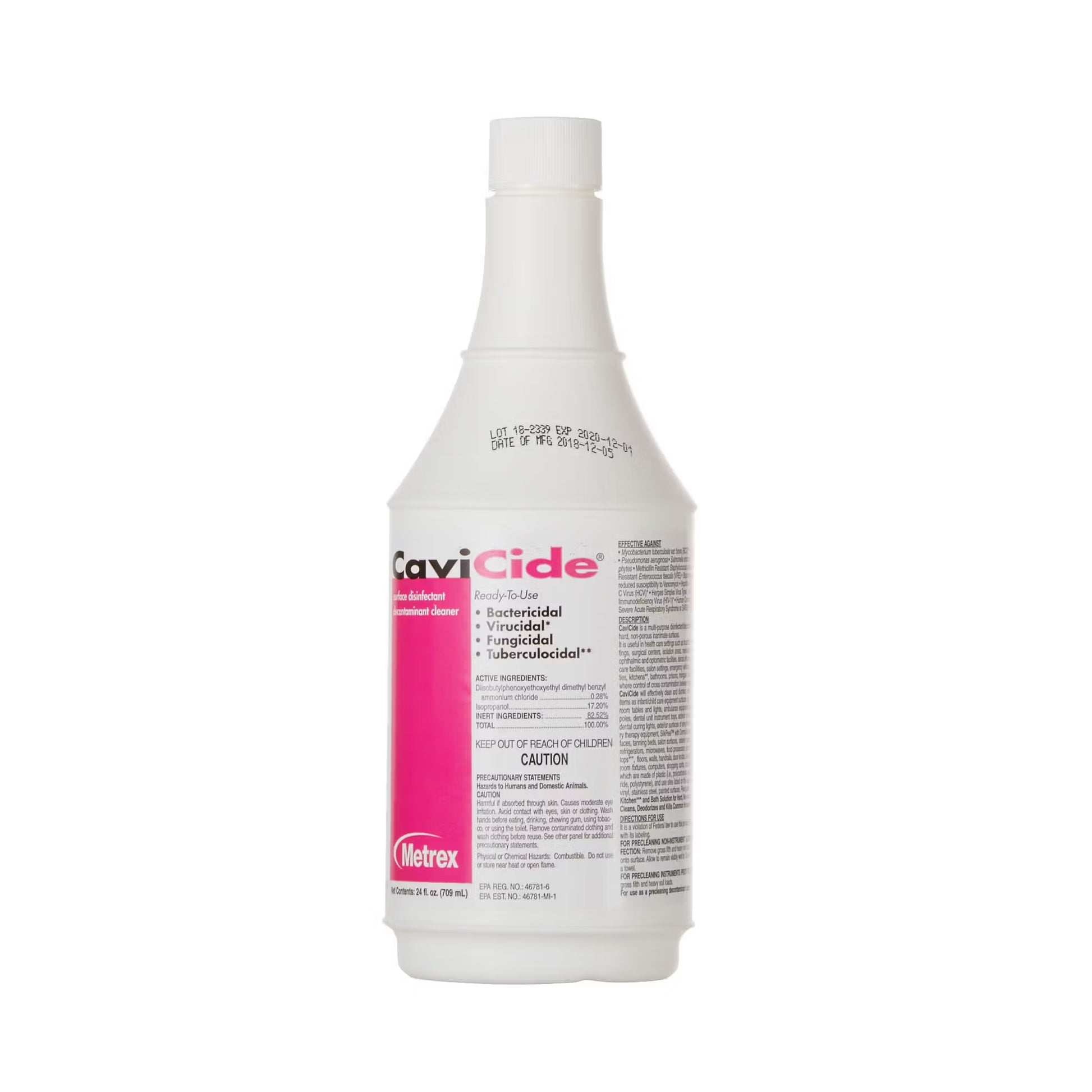 CaviCide Surface Disinfectant Cleaner, Alcohol Based, 24-ounce Bottle