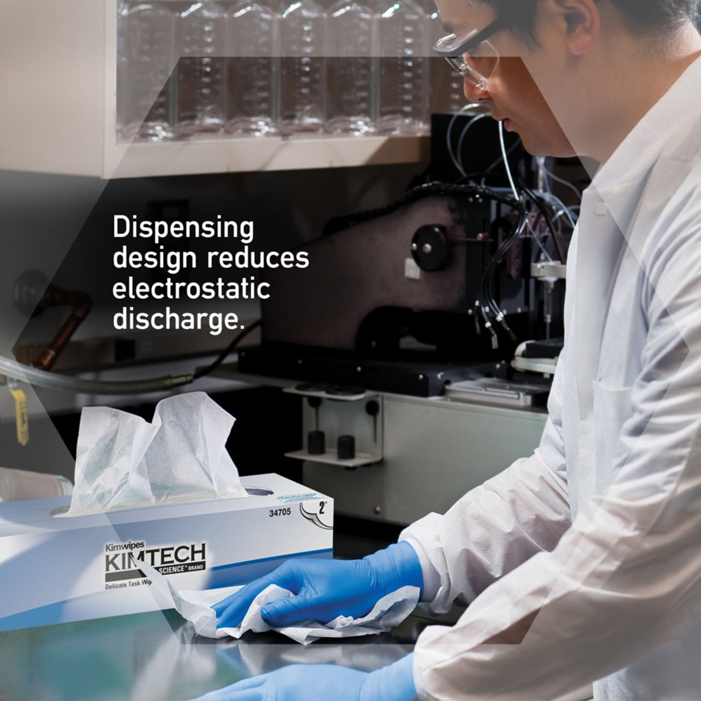 Kimtech Science™ Kimwipes™ Delicate Task Wipes, Two Ply, 11.22 x 12.39 Inch
