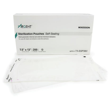 McKesson Argent® Sure-Check® Sterilization Pouch, 7.5 x 13 Inch