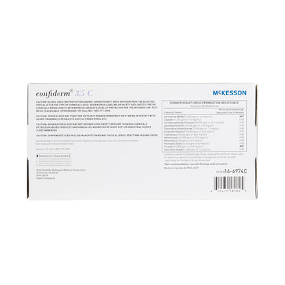 McKesson Confiderm® 3.5C Nitrile Exam Glove, Small, Blue