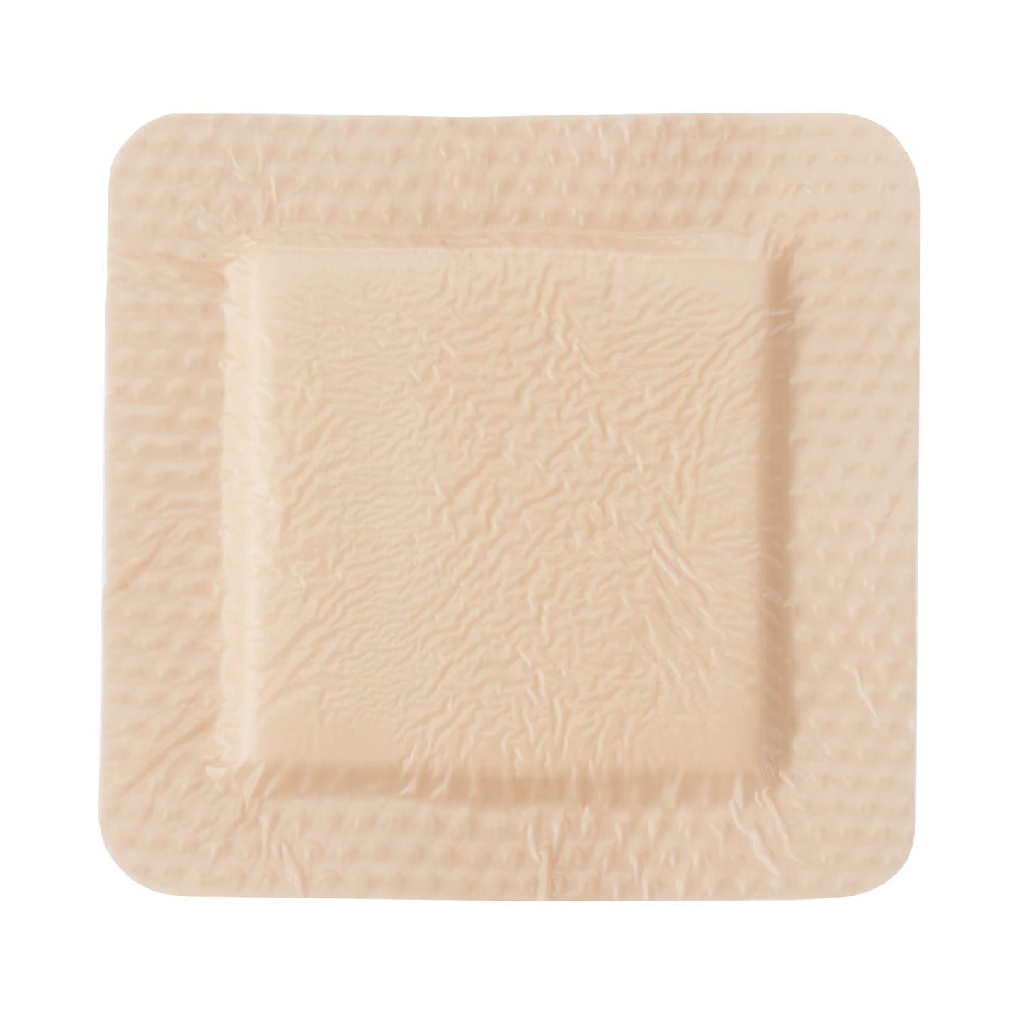 McKesson Silicone Adhesive with Border Silicone Foam Dressing, 4 x 4 Inch