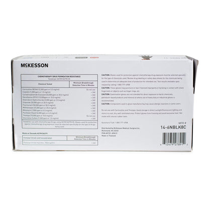 McKesson Confiderm® 6.8C Nitrile Exam Glove, Extra Large, Blue