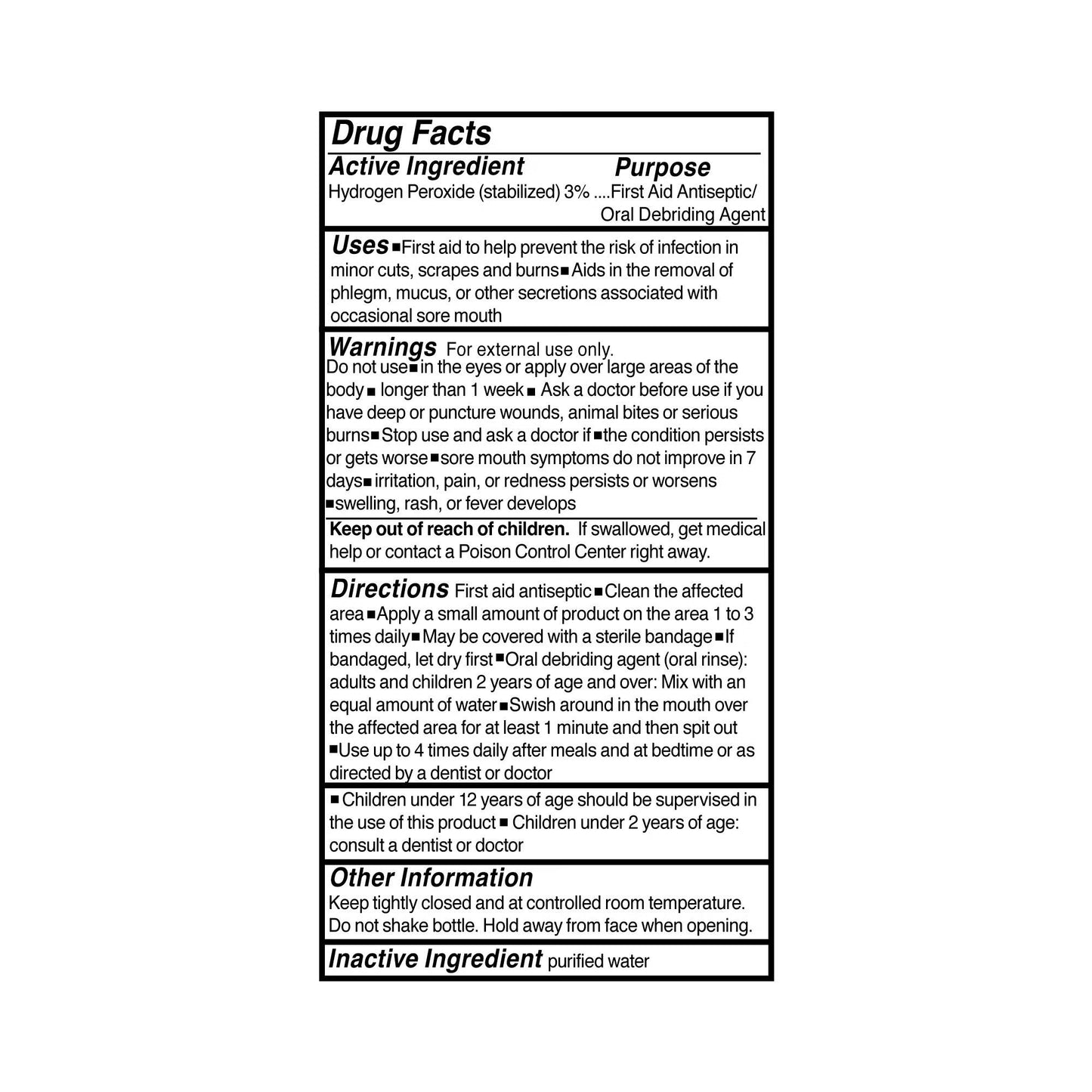 McKesson Hydrogen Peroxide Antiseptic, 16-ounce bottle