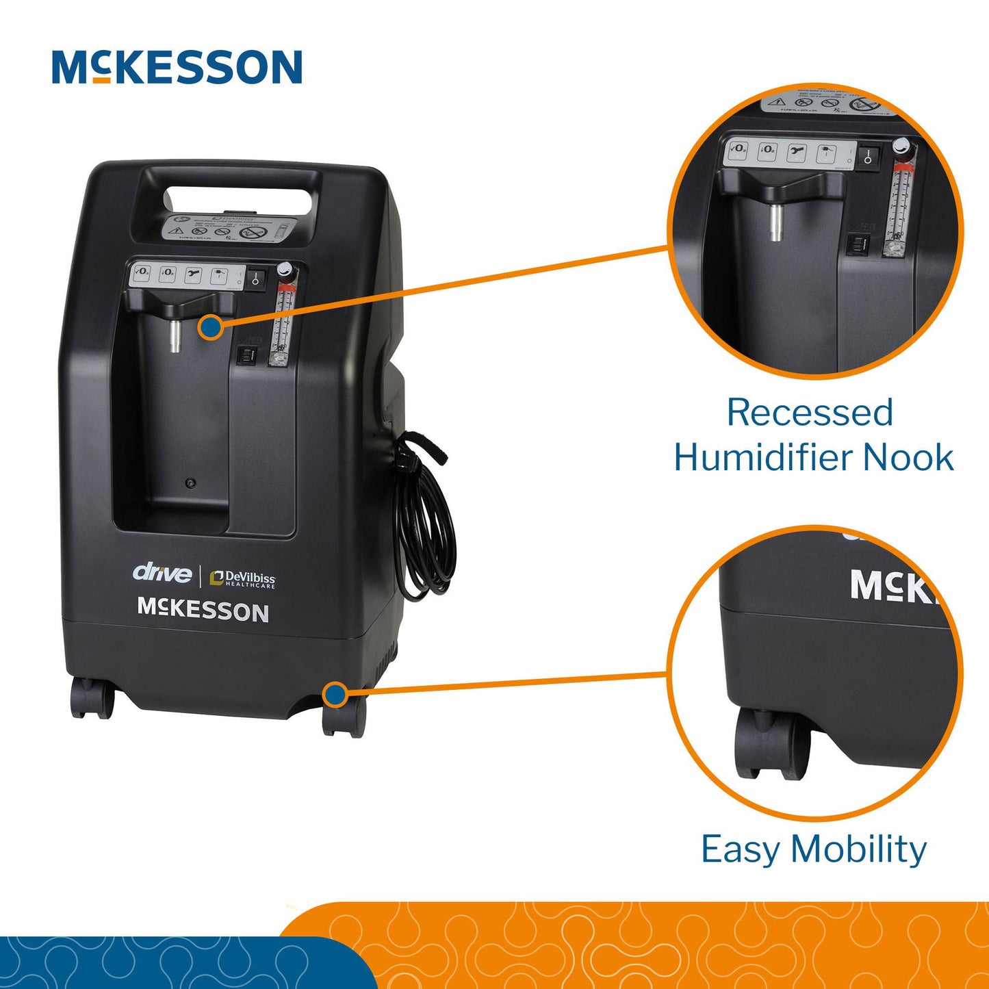 McKesson 5-Liter Compact Concentrator with Oxygen Sensing Device