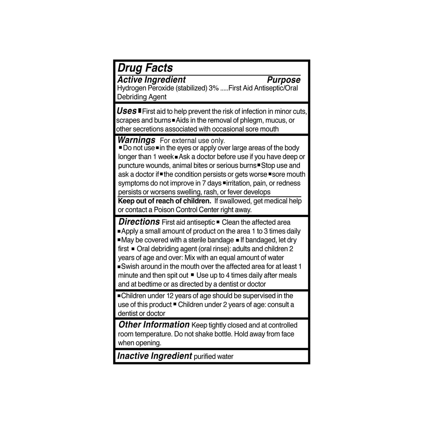 McKesson Hydrogen Peroxide Antiseptic, 4-ounce Bottle