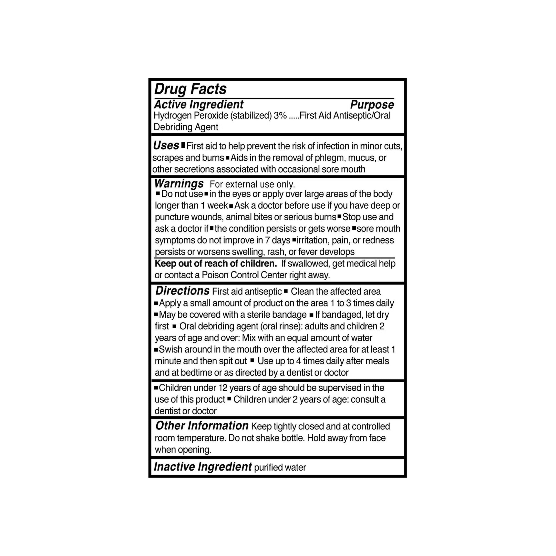 McKesson Hydrogen Peroxide Antiseptic, 4-ounce Bottle