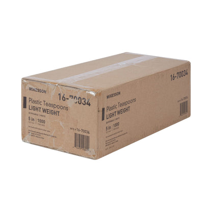 McKesson White Polypropylene Spoon