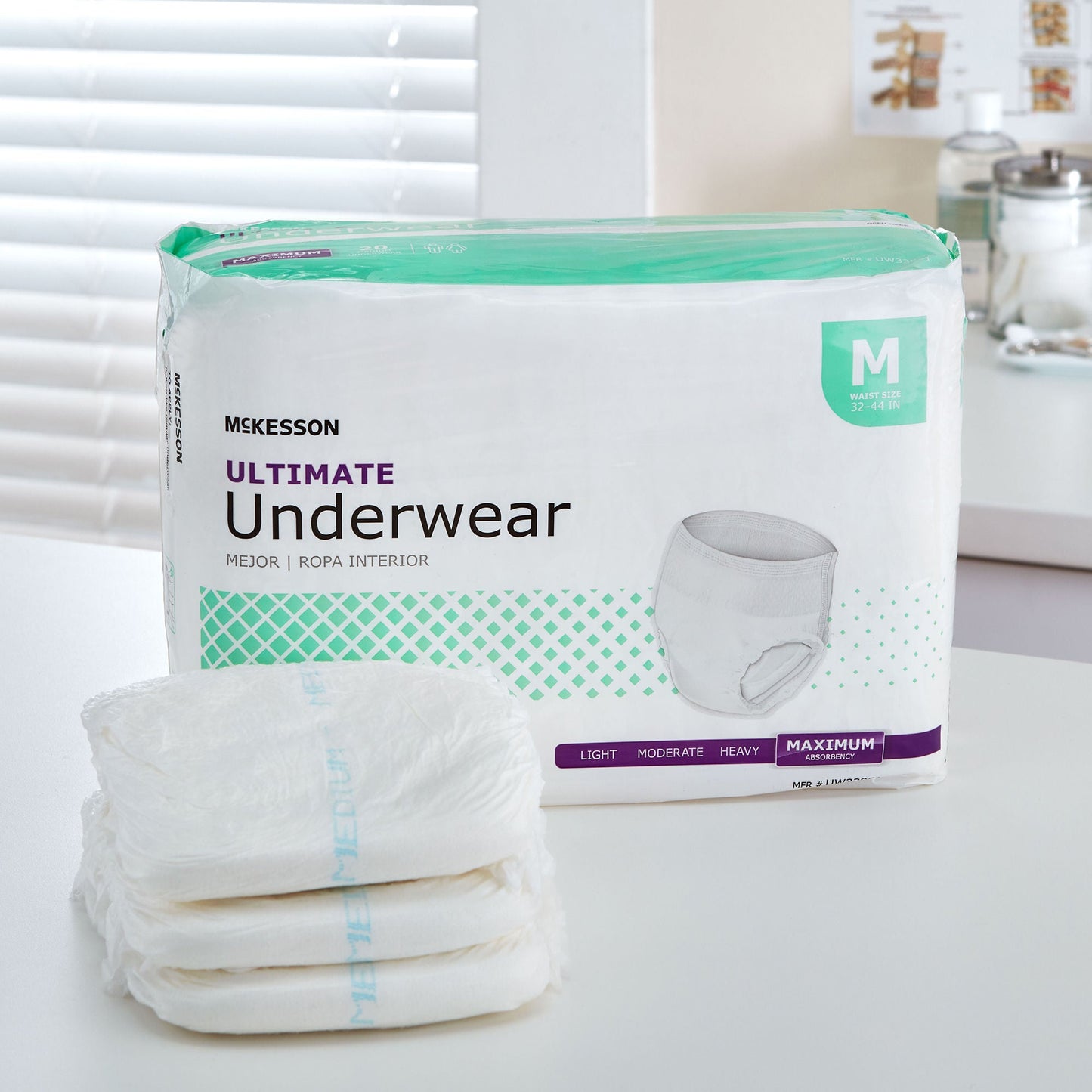 McKesson Ultimate Heavy Absorbency Incontinence Underwear, Medium