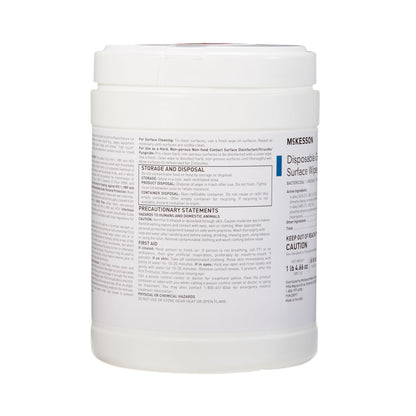 McKesson Germicidal Large Surface Disinfectant Wipes, Canister, 160 ct.