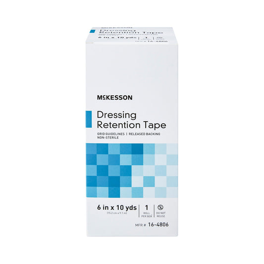 McKesson Nonwoven Fabric Dressing Retention Tape, 6 Inch x 10 Yard