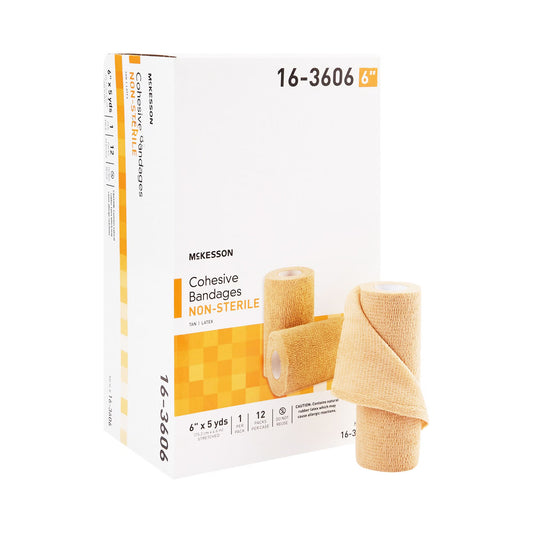 McKesson Self-adherent Closure Cohesive Bandage, 6 Inch x 5 Yard