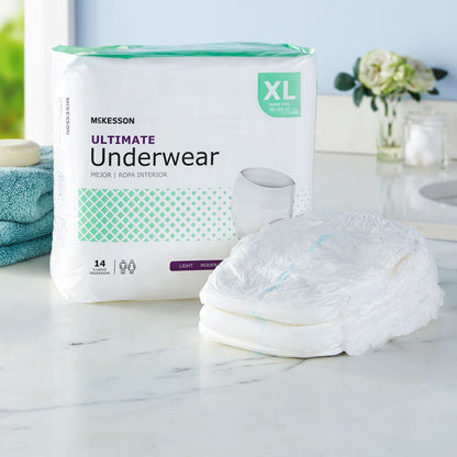 McKesson Ultimate Heavy Absorbency Incontinence Underwear, Extra Large
