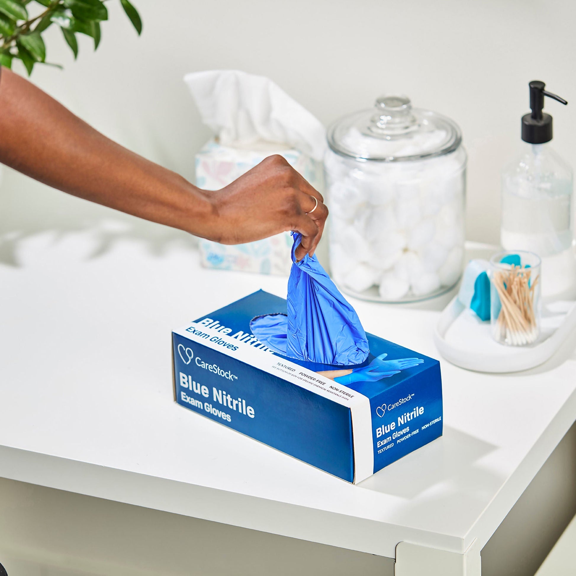 CareStock™ Nitrile Exam Glove, Medium, Blue