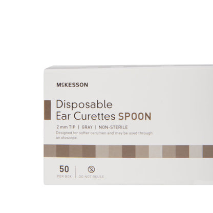 McKesson Ear Curette, 2 mm, Cup Tip