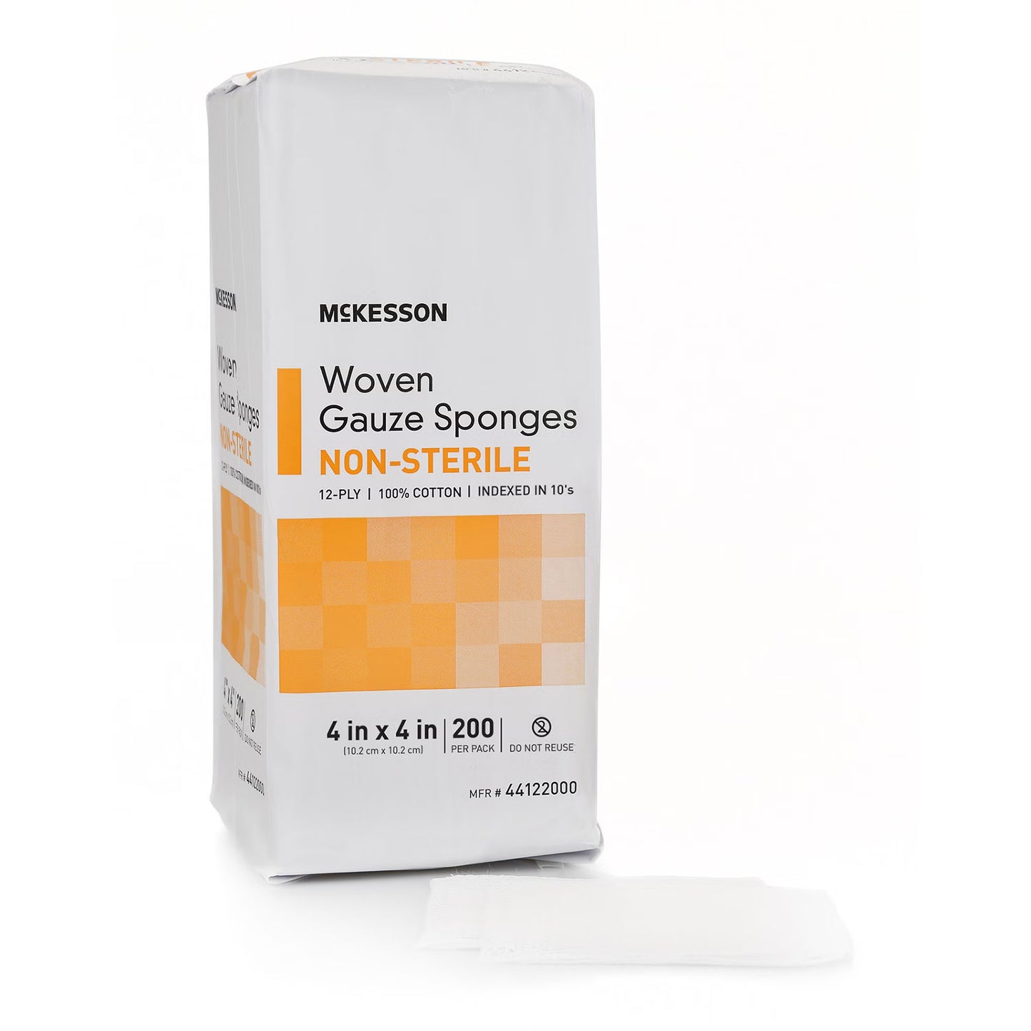 McKesson Gauze Sponge, 4 x 4 Inch, 12-Ply