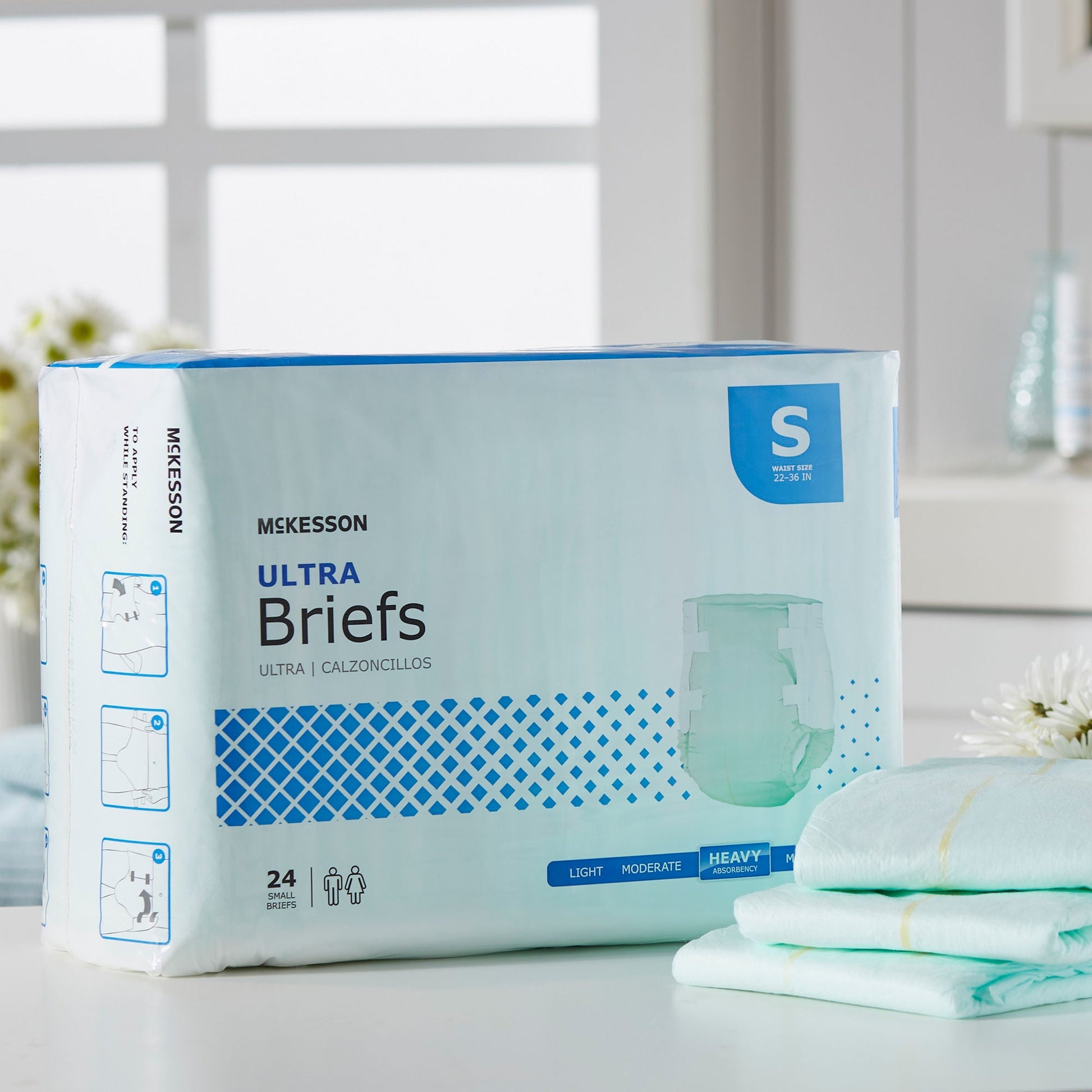 McKesson Ultra Heavy Absorbency Incontinence Brief, Small