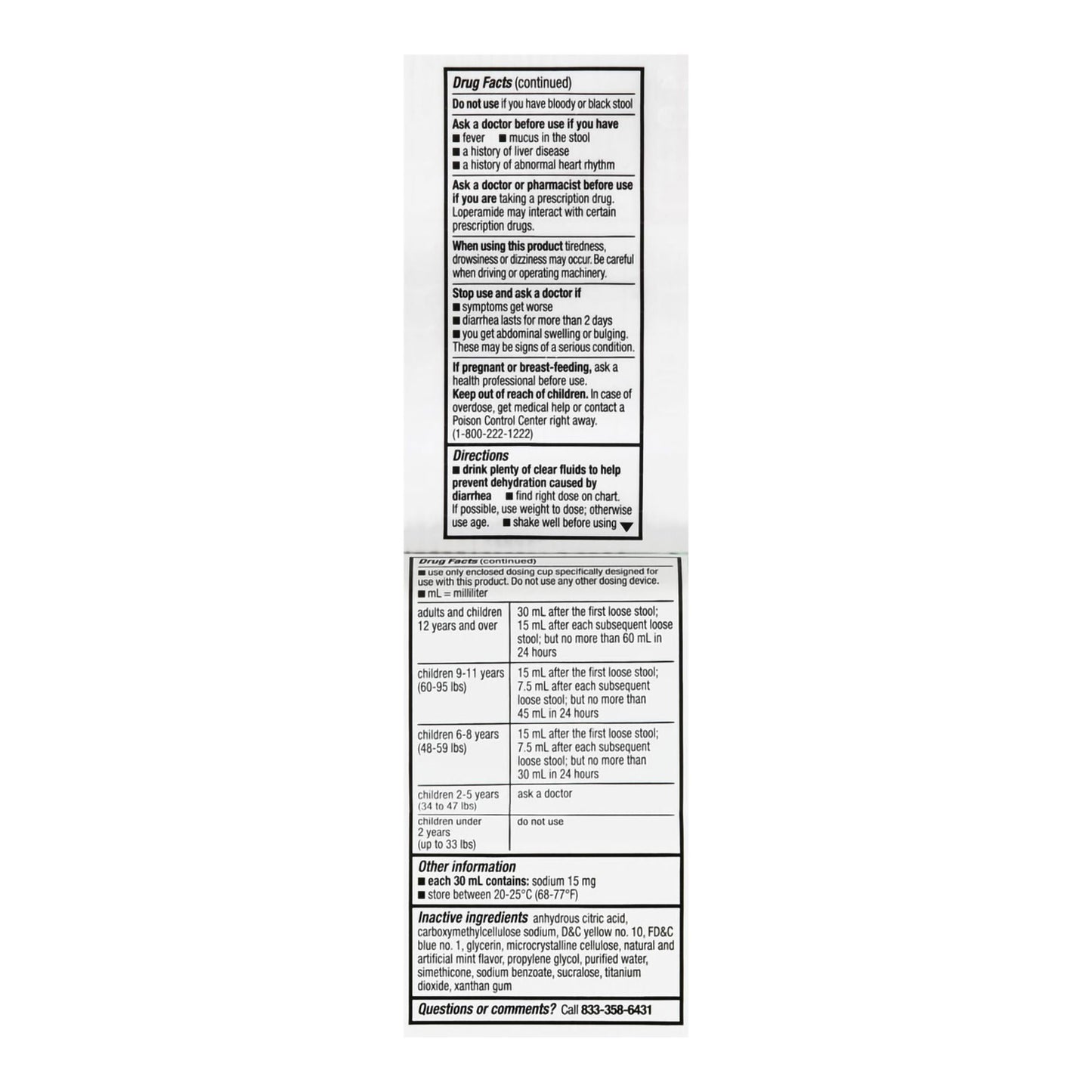 Foster & Thrive™ Anti-Diarrheal 1 mg per 7.5 mL Loperamide Oral Solution, Mint