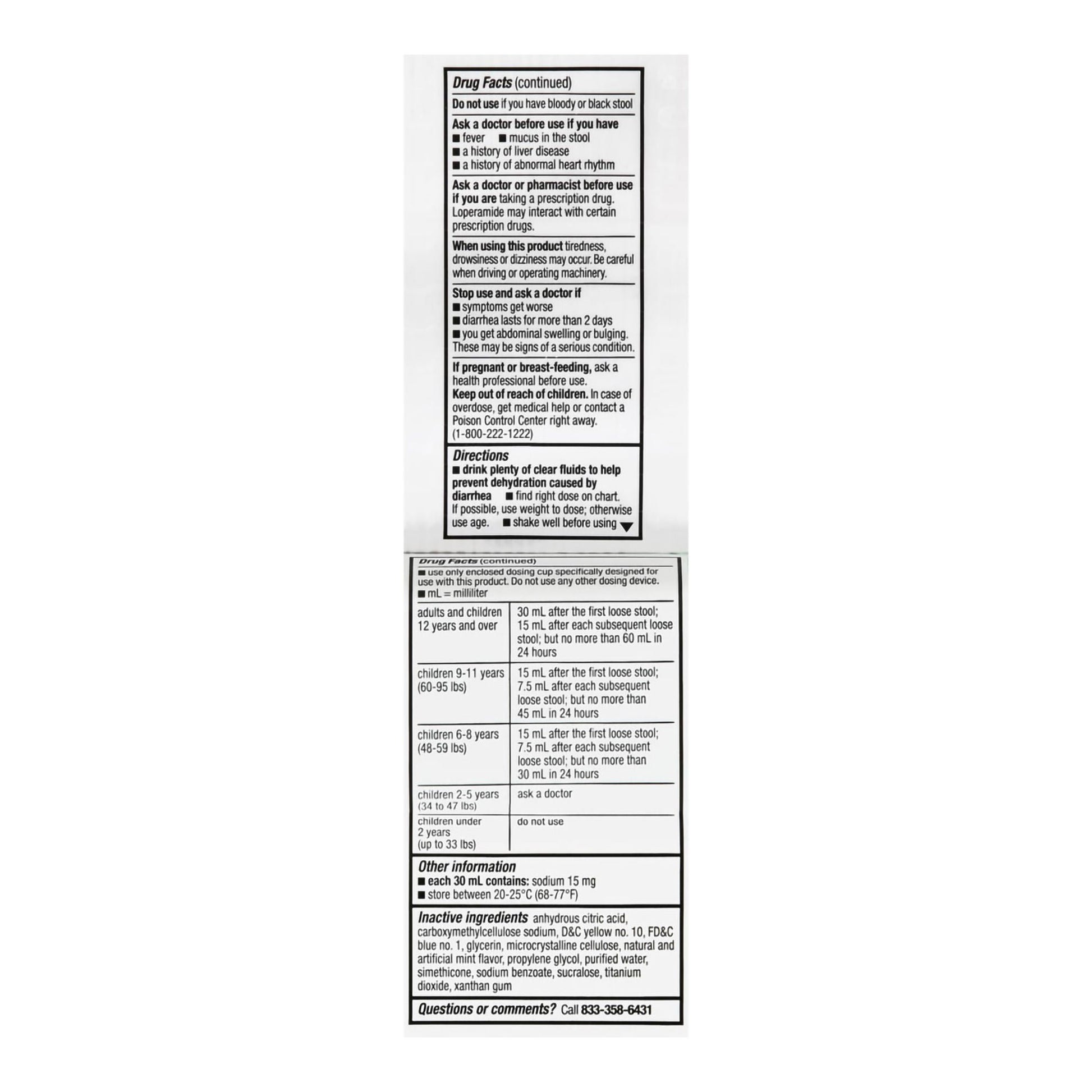 Foster & Thrive™ Anti-Diarrheal 1 mg per 7.5 mL Loperamide Oral Solution, Mint