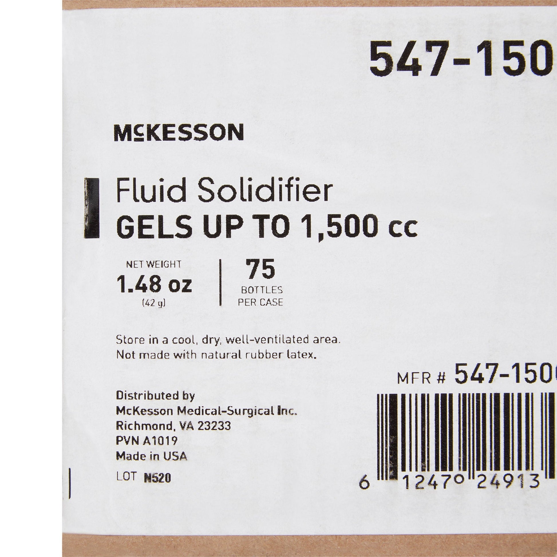 McKesson Fluid Solidifier, 1.69-ounce Bottle