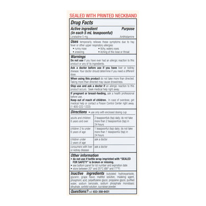 Foster & Thrive™ Children's Allergy Loratadine Oral Solution, Grape Flavor