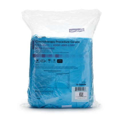 McKesson Full Back Chemotherapy Procedure Gown, Medium