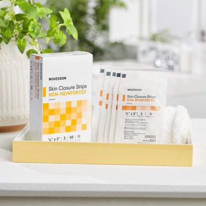 McKesson Nonreinforced Skin Closure Strip, 1/4 x 3 Inch