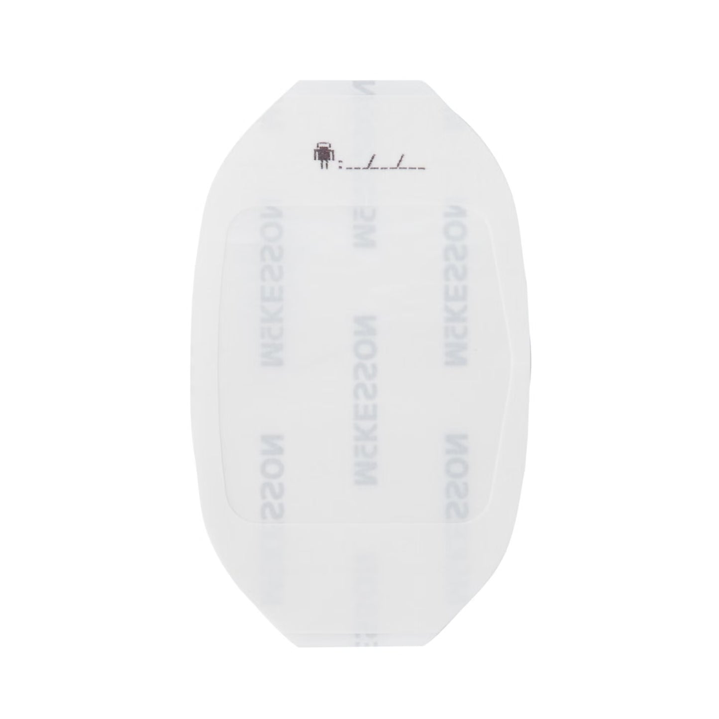 McKesson Octagonal Sterile Dressing with Frame-Style Delivery, 6 x 7 Centimeter