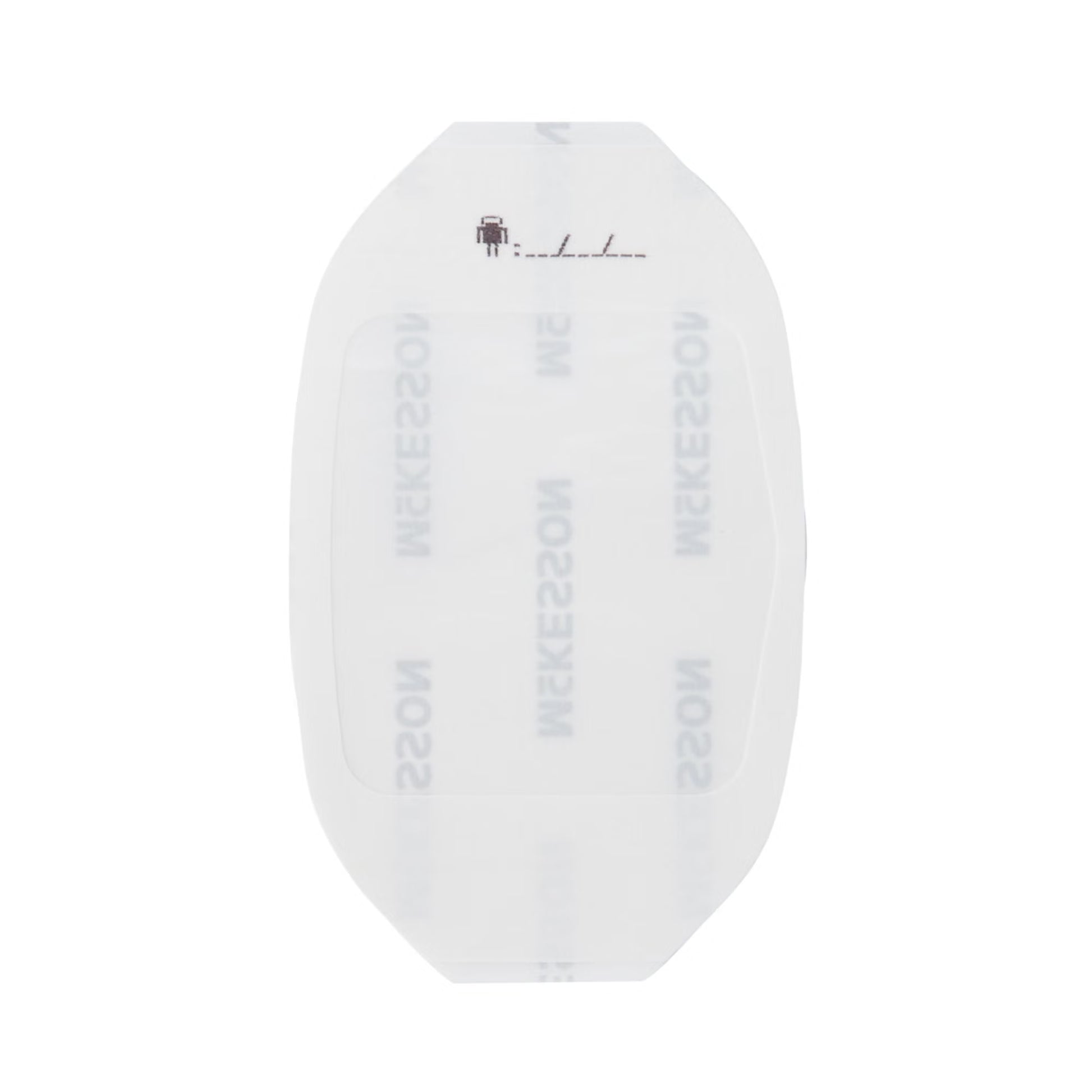 McKesson Octagonal Sterile Dressing with Frame-Style Delivery, 6 x 7 Centimeter