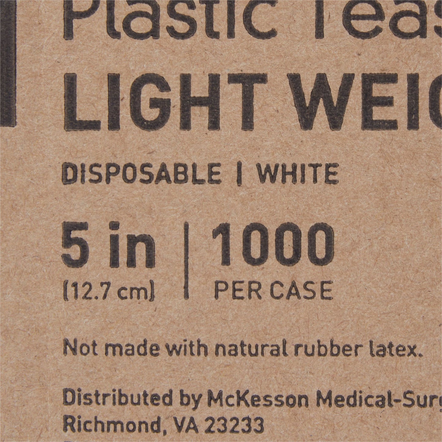 McKesson White Polypropylene Spoon