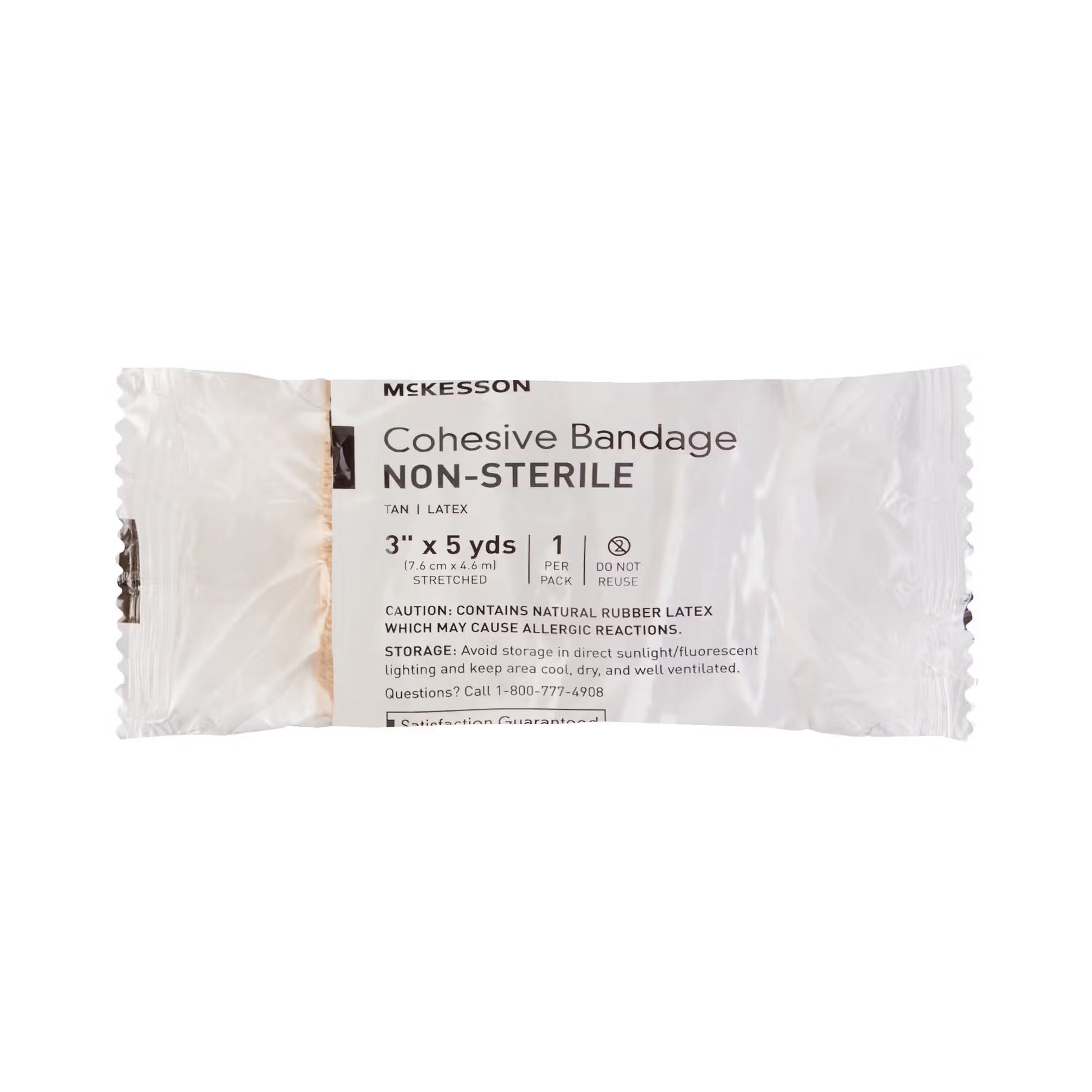 McKesson Self-adherent Closure Cohesive Bandage, 3 Inch x 5 Yard