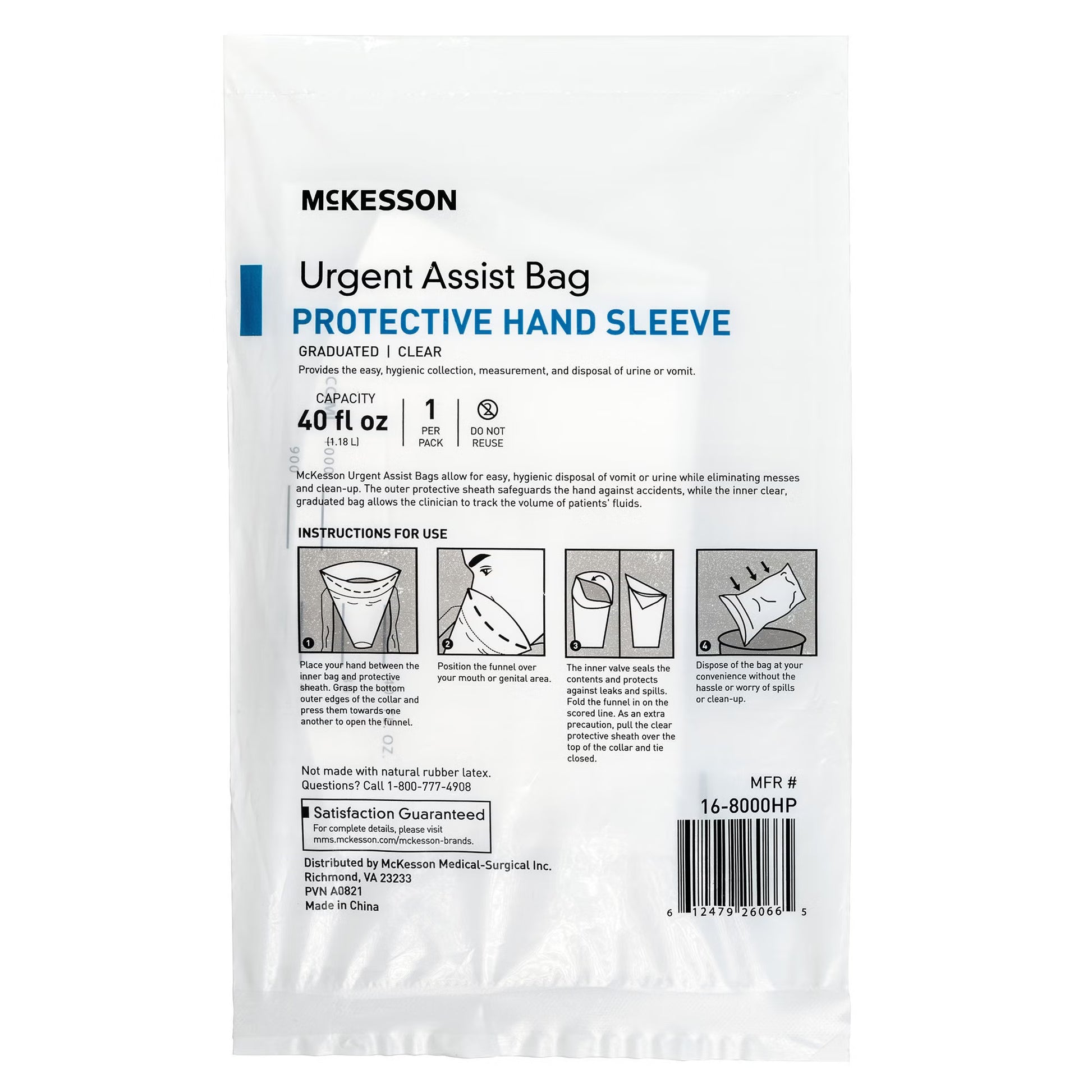 McKesson Urgent Assist Bags with Protective Hand Sleeve