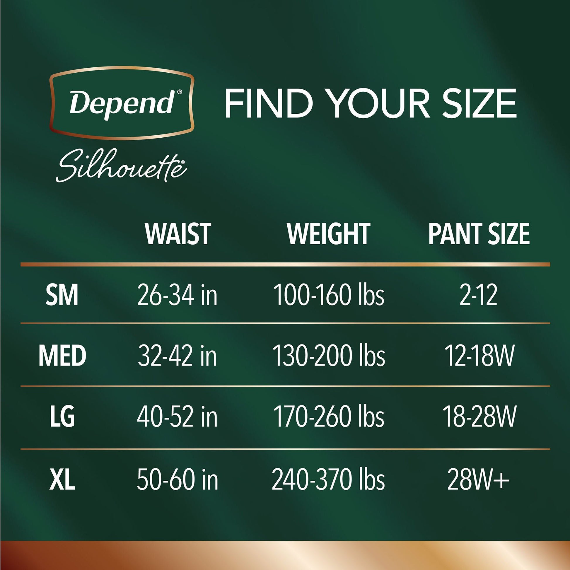 Depend® Silhouette® Maximum Absorbency Underwear, Large