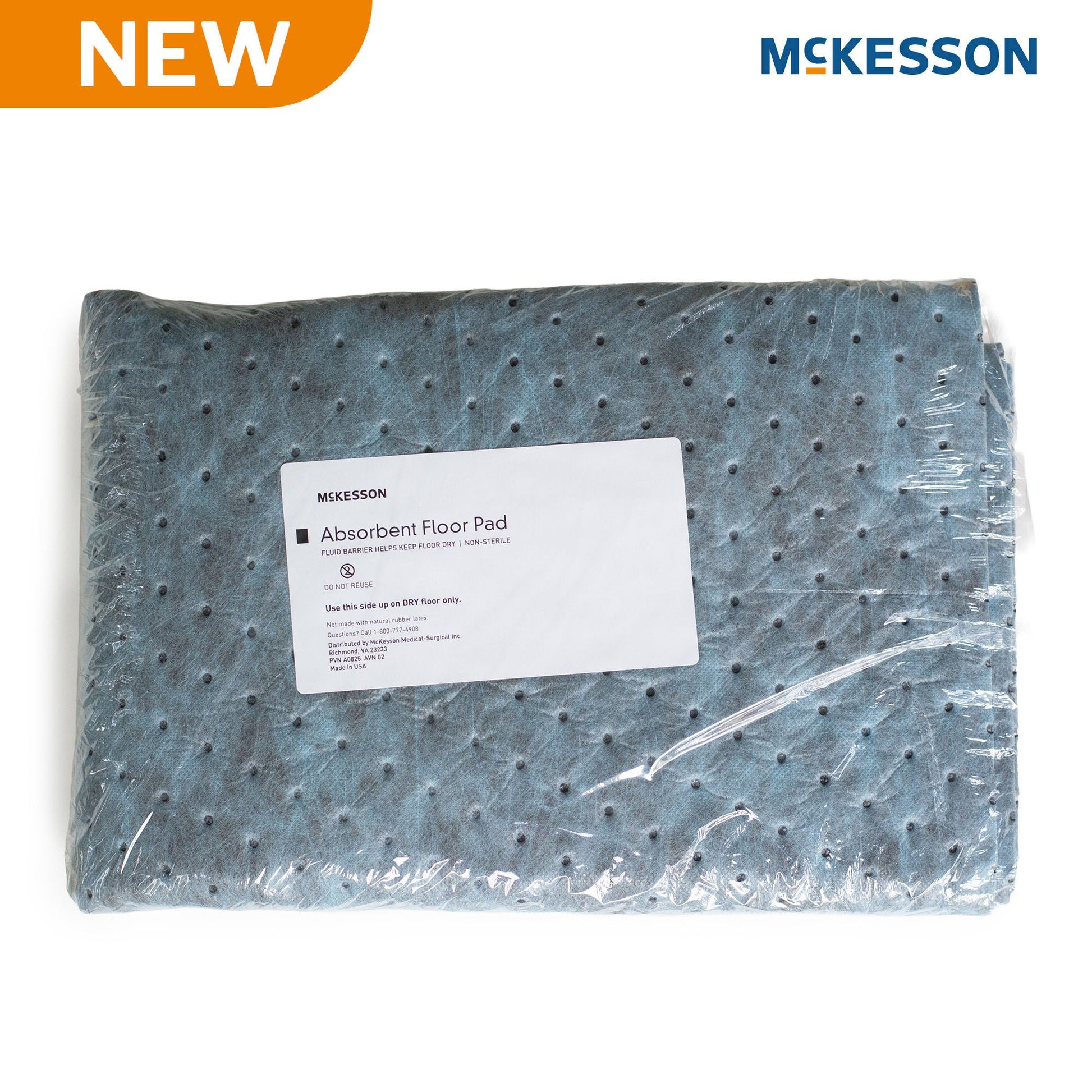 Anti-Static Anti-Fatigue Floor Mat McKesson 32 Inch X 72 Foot Light Absorbency Blue Spunbond / Melt-Blown Polypropylene