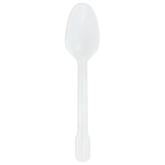 McKesson White Polypropylene Spoon