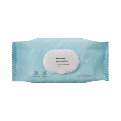 McKesson Unscented Baby Wipe, Soft Pack