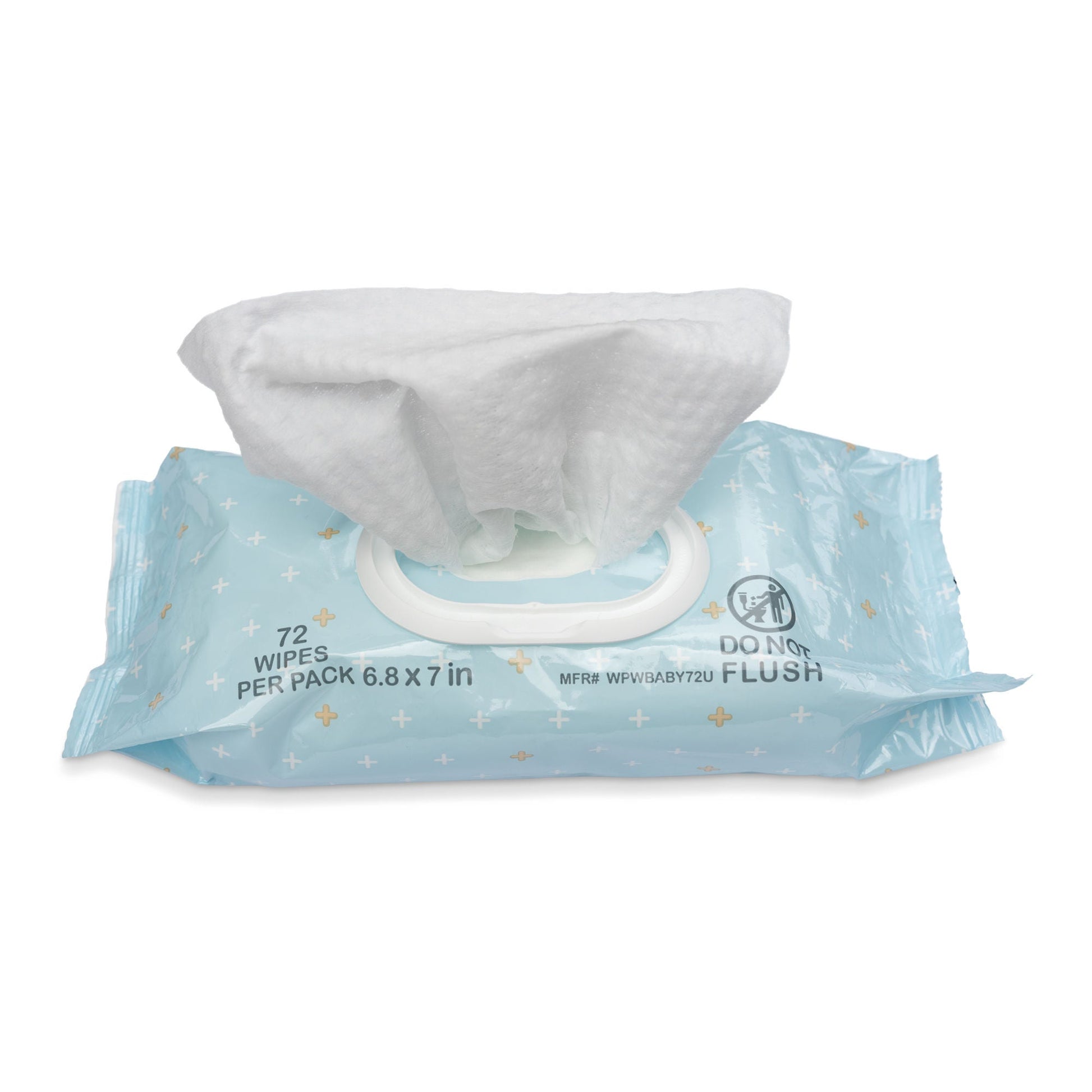 McKesson Unscented Baby Wipe, Soft Pack