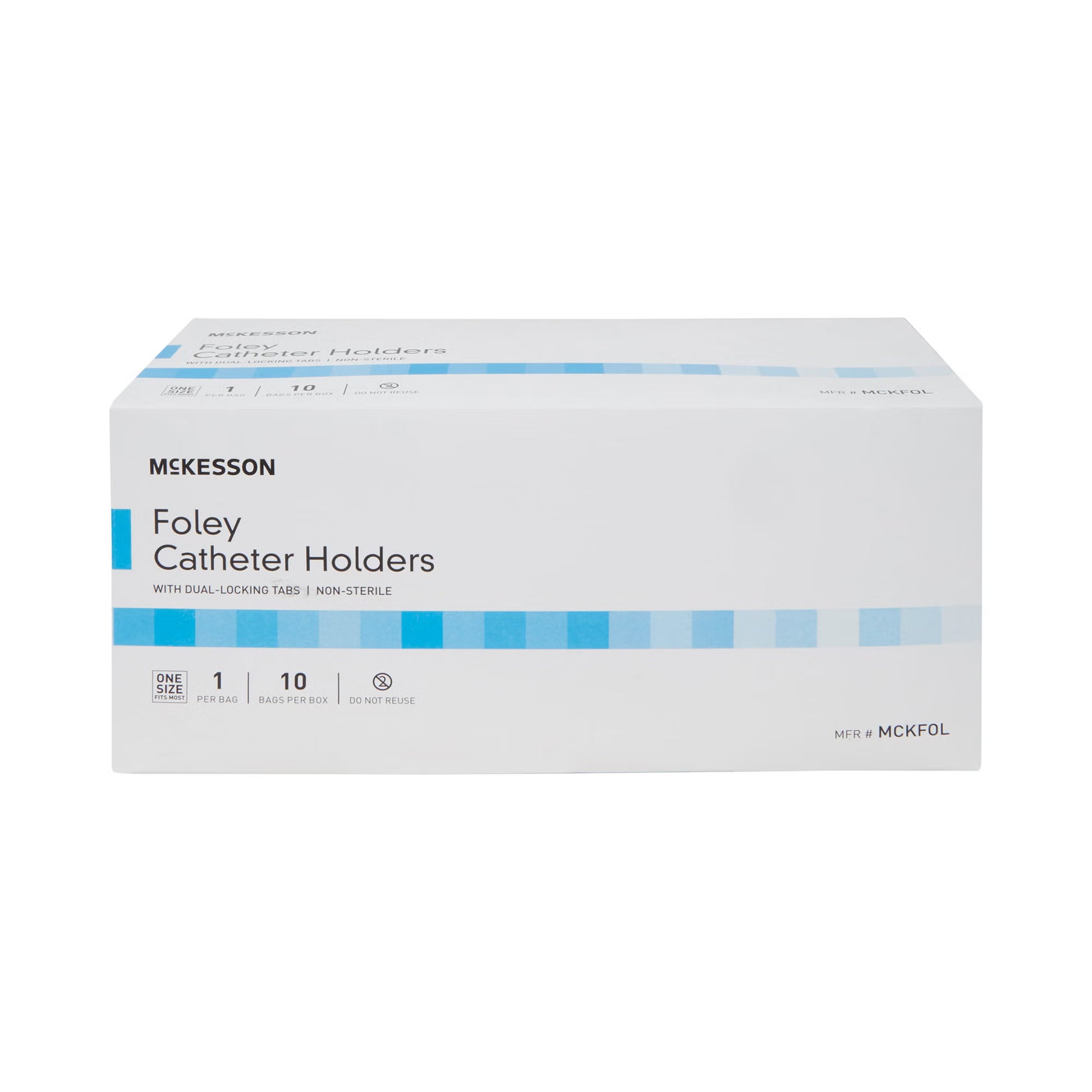 McKesson Foley Catheter Holder Leg Strap With Dual-Locking Tabs, 2 x 24 Inch