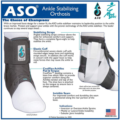 ASO® Low Profile Ankle Support Ankle Support, Large