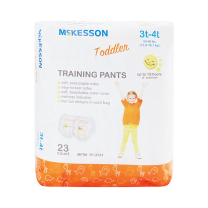 McKesson Toddler Training Pants, 3T to 4T for Children weighing 30 – 40 lbs.
